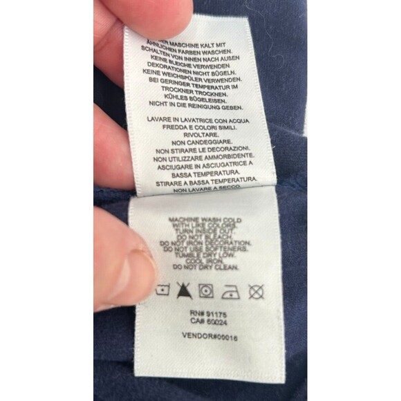 FILA Odette Logo Cropped Active Tank Top~Gym/Workout~Navy Blue~ Women's Sz Small - Picture 11 of 12